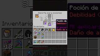 Receta POCION DE DEBILIDAD  Minecraft [upl. by Epps]