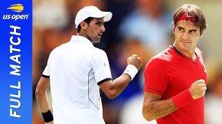 Novak Djokovic vs Roger Federer in a fiveset thriller  US Open 2011 Semifinal [upl. by Ferino]