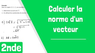 Comment calculer la norme dun vecteur [upl. by Eki]