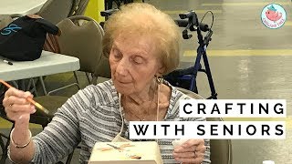 Arts amp Crafts with Seniors  Senior Center Gets Surprise [upl. by Joab574]