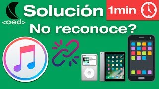 Solucion iTunes no reconoce mi iPhone iPad iPod facil rapido 2018 [upl. by Yennor]