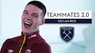 Declan Rice does HILARIOUS Robert Snodgrass impression 😂 Declan Rice  West Ham  Teammates 20 [upl. by Garrot]