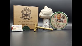 Abbate y La Mantia quotCrumiroquot Shave Soap  Aylsworth Kopparkant Razor [upl. by Aihtiekal811]