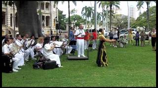 Royal Hawaiian Band plays at Iolani Palace [upl. by Eiramaliehs]