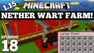 How To Make a Nether Wart Farm in Minecraft 18 [upl. by Lumpkin]