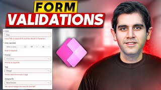 Custom Validations in Power Apps Modern Forms  Tutorial [upl. by Mcdonald495]