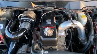 Cummins Compound Turbo Before and After Turbo sounds [upl. by Berman]