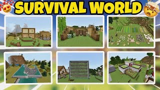 121 Best all farm survival world download mcpe  Minecraft 121 survival world download [upl. by Cristian]