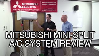 Mitsubishi MiniSplit AC system review [upl. by Xilef]