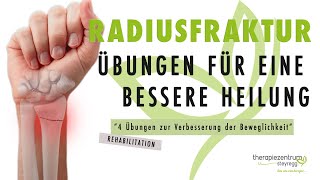 4 Übungen nach einer Radiusfraktur  Therapiezentrum Steyregg [upl. by Attenol]