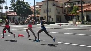 2015 Carlsbad 5000  womens elite race  slow motion video [upl. by Nroht839]