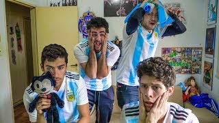 Argentina 3 Francia 4  2018 Mundial Octavos  Reacciones de Amigos [upl. by Cirred]