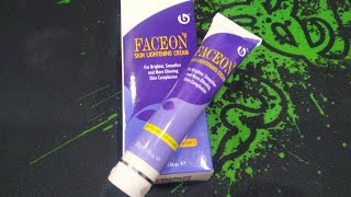 FACE ON LIGHTENING AND BRIGHTENING CREAM REVIEW [upl. by Ecnahs180]