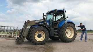 Test Driving the New Holland TS135A  On A Tractor Run 2018 [upl. by Marti]