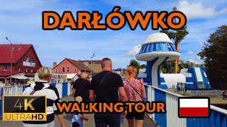 ⁴ᴷ⁶⁰ 🇵🇱 DarłówkoPoland Walking Tour  Baltic Sea Summertime August 2022 4K [upl. by Huskamp]