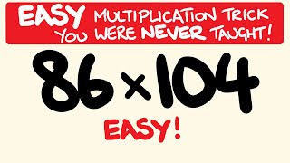 Easy Multiplication trick for BIG numbers [upl. by Nylde145]