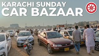 Sunday Car Bazaar Karachi  PakWheels [upl. by Adiari]