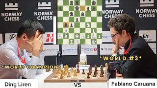 Ding Liren Vs Fabiano Caruana  Norway Chess [upl. by Nylanaj]