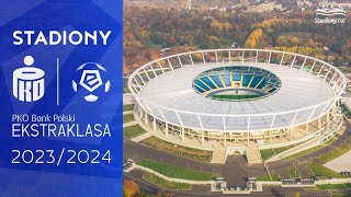 Stadiony Ekstraklasy 20232024 [upl. by Drawde]