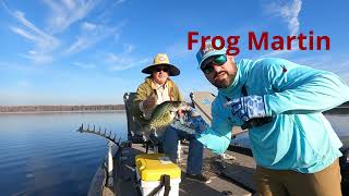 Speck or Crappie Fishing North Florida Long Line Pulling 8 Poles [upl. by Eladnyl]