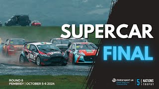 Supercar Final  Pembrey 2024  Motorsport UK British Rallycross Championship 5 Nations Trophy [upl. by Suoivatnom519]