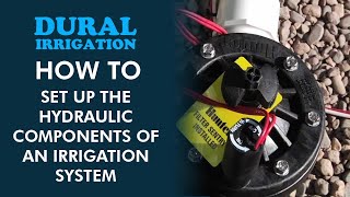 How to set up the hydraulic components of an irrigation system [upl. by Naitsirhk]