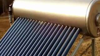 Evacuated Tube Pressurized StandAlone Solar Water Heater [upl. by Nioe]