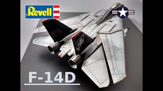 Grumman F14D Super Tomcat in 172 scale Revell How to build plastic model full build in pictures [upl. by Yemaj]