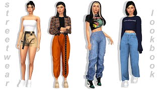 the sims 4 streetwear lookbook  full cc list [upl. by Nathanael]