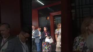 En la toma de protesta de Clara Brugada Chiguil Presente el coreo d elas personas [upl. by Ahc982]