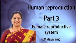 Human Reproduction  Part 3 Malayalam Female Reproductive system [upl. by Yhpos]