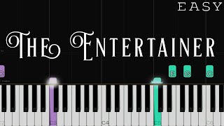 The Entertainer  Scott Joplin  EASY Piano Tutorial [upl. by Thurlow596]