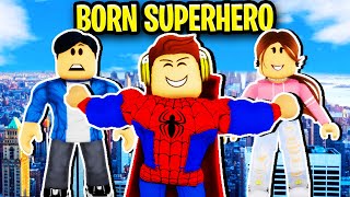 Born To Be SUPERHERO In Roblox Brookhaven 🦸‍♂️🦸‍♀️ [upl. by Wack]