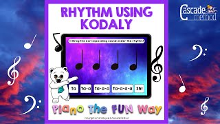 Boom Cards Rhythm Using Kodaly [upl. by Armallas]