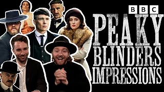 Peaky Blinders impressions with ScheifferBates amp CharlieHopkinson 😲 BBC [upl. by Nothgierc]