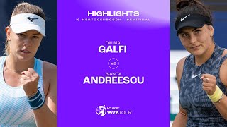 Dalma Galfi vs Bianca Andreescu  2024 sHertogenbosch Semifinal  WTA Match Highlights [upl. by Eirrak]