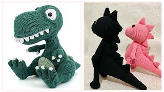 Latest Crochet Hand Made Knitting Amigurumi Dinosaur Animals Free Pattern Fall Ideas For Beginners [upl. by Nosae]