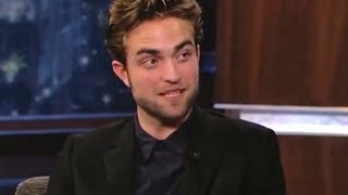 Robert Pattinson Drunk on Jimmy Kimmel Live Twilight Breaking Dawn 2 Interview [upl. by Lianna]