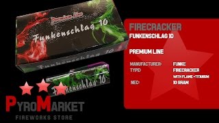 Funkenschlag 10  Titan Böller mit Bengal  Rot  Grün  Bengal Firecracker Titanium HD  PYROMARKET [upl. by Wylen]