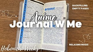 Anime Journal With Me 22 minutes  ✨Hobonichi Weeks amp Chill Music [upl. by Ellenaej]