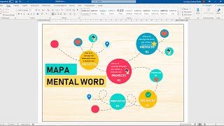 Como crear un mapa mental en WORD [upl. by Ojillib]