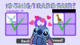 Frost Dragon To Giraffe Inventory Transformation🥰 Final Part  Adopt Me  Roblox [upl. by Aelak187]