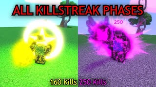 All KILLSTREAK Phases  Slap Battles Extension [upl. by Idleman988]