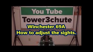 Winchester 69A sight adjustments [upl. by Noda]