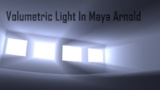 Maya Lighting Tutorial Volumetric Lighting with Arnold Renderer [upl. by Harikahs]