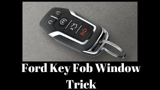 Ford Key Fob Window Trick Global Windows [upl. by Atik]