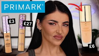 TARTE  CHARLOTTE TILBURY DUPES TESTING PRIMARK MAKEUP [upl. by Nodarb]