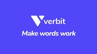 Verbit Make Words Work [upl. by Yk]