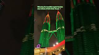 📍KLCC Park 🇲🇾 klcc twintowers malaysia travel vacation trip shorts viralvideo ytshorts [upl. by Einehpets562]