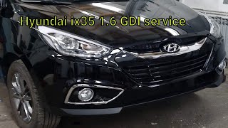 Hyundai ix35 1 6 GDI service [upl. by Emmet323]